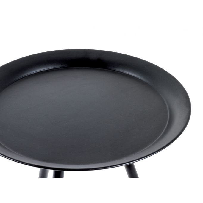 SHYME - Table basse ronde en métal 38 cm